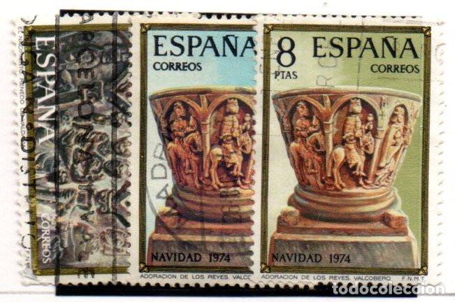 Sellos: SELLOS DE ESPA&Ntilde;A A&Ntilde;O 1974 NAVIDAD USADOS EDIFIL N&ordm; 2217-19 COMPLETA