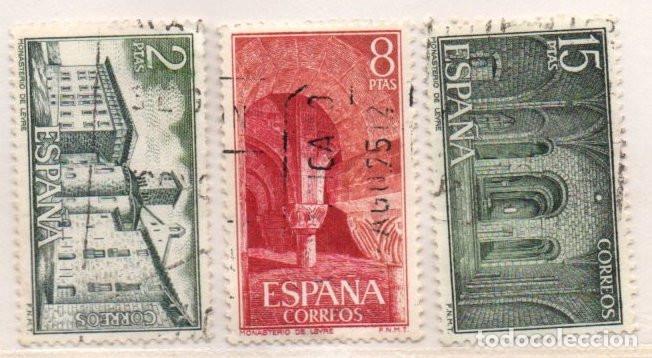 Sellos: SERIE SELLOS ESPA&Ntilde;A A&Ntilde;O 1974 MONASTERIO DE LEYRE USADOS 2229-31 COMPLETA