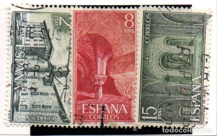 Sellos: SERIE SELLOS ESPA&Ntilde;A A&Ntilde;O 1974 MONASTERIO DE LEYRE USADOS 2229-31 COMPLETA