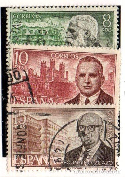 Sellos: SERIE SELLOS ESPA&Ntilde;A A&Ntilde;O 1975 PERSONAJES USADOS EDIFIL N&ordm; 2241-43 COMPLETA