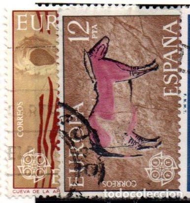 Sellos: SERIE SELLOS ESPA&Ntilde;A A&Ntilde;O 1975 EUROPA USADOS EDIFIL N&ordm; 2259-60 COMPLETA