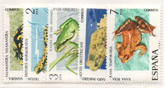 Sellos: SERIE SELLOS ESPA&Ntilde;A A&Ntilde;O 1975 FAUNA USADOS EDIFIL N&ordm; 2272-76 COMPLETA