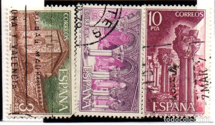 Briefmarken: SERIE SELLOS ESPA&Ntilde;A A&Ntilde;O 1975 SAN JUAN DE LA PE&Ntilde;A USADOS 2297-99 COMPLETA