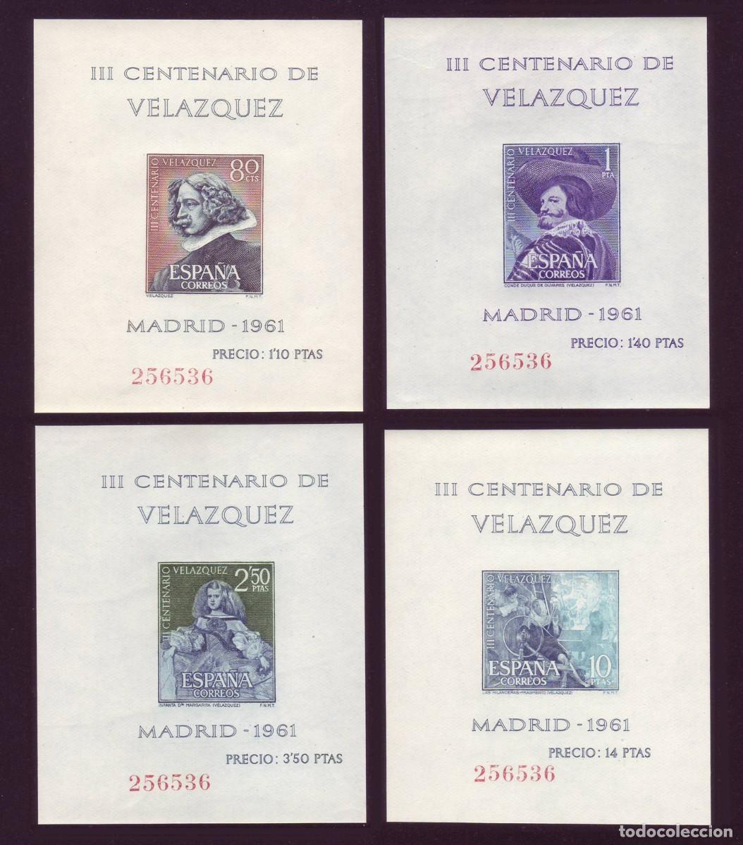 Selos: III C&ordm; muerte VEL&Aacute;ZQUEZ, 1961 | Edifil 1344/7 MNH ** (misma numeraci&oacute;n)