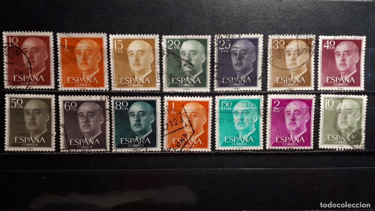 Sellos: ESPA&Ntilde;A. A&Ntilde;O 1955. &deg;. EDIFIL 1143/50, 1152/3, 1155, 1158, 1163.