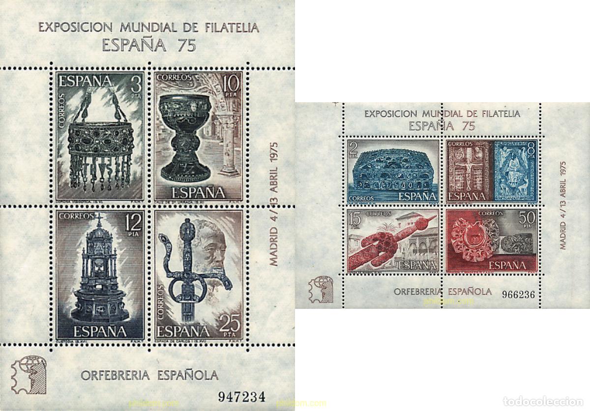 Sellos: 85683 MNH ESPA&Ntilde;A 1975 ESPA&Ntilde;A 75. EXPOSICION FILATELICA INTERNACIONAL