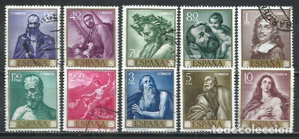 Selos: 0415J-SELLOS ESPA&Ntilde;A SERIE COMPLETA 1963 PINTOR RIBERA 1498/1507 ARTE PINTURA