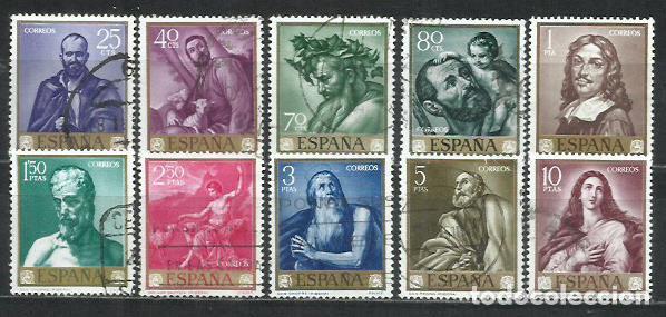 Selos: 0415M-SELLOS ESPA&Ntilde;A SERIE COMPLETA 1963 PINTOR RIBERA 1498/1507 ARTE PINTURA