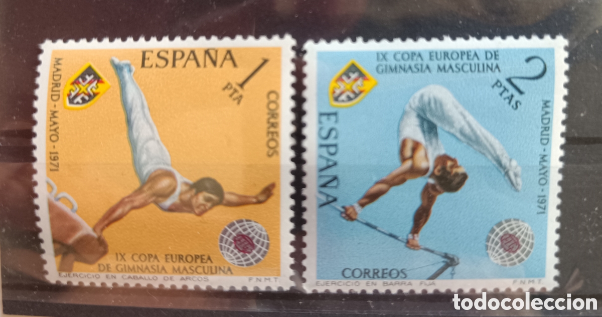 Sellos: Espa&ntilde;a 2034/35 Gimnasia 1971 Nuevo sin fijasello **MNH