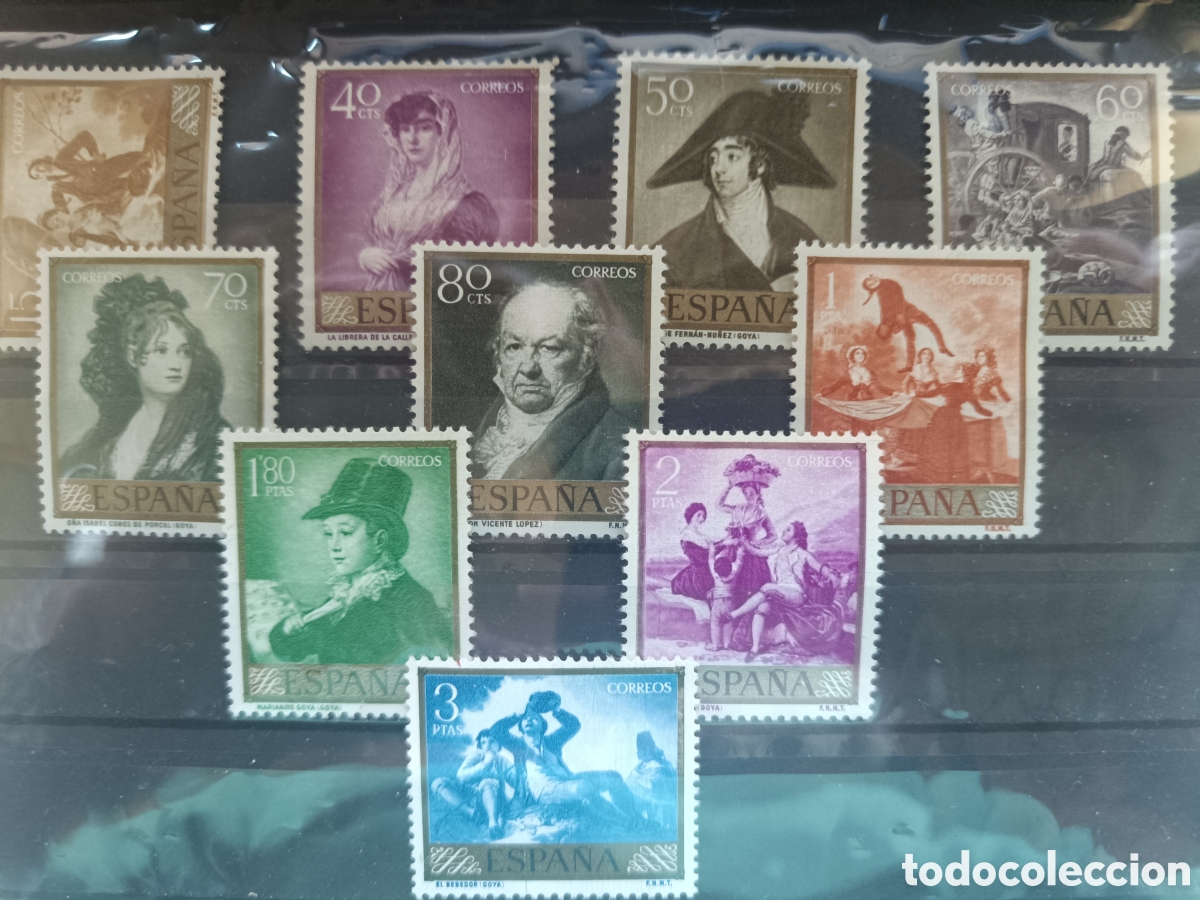 Stamps: Espa&ntilde;a - 1210/19 - Goya 1958 - Nuevo sin fijasellos **MNH