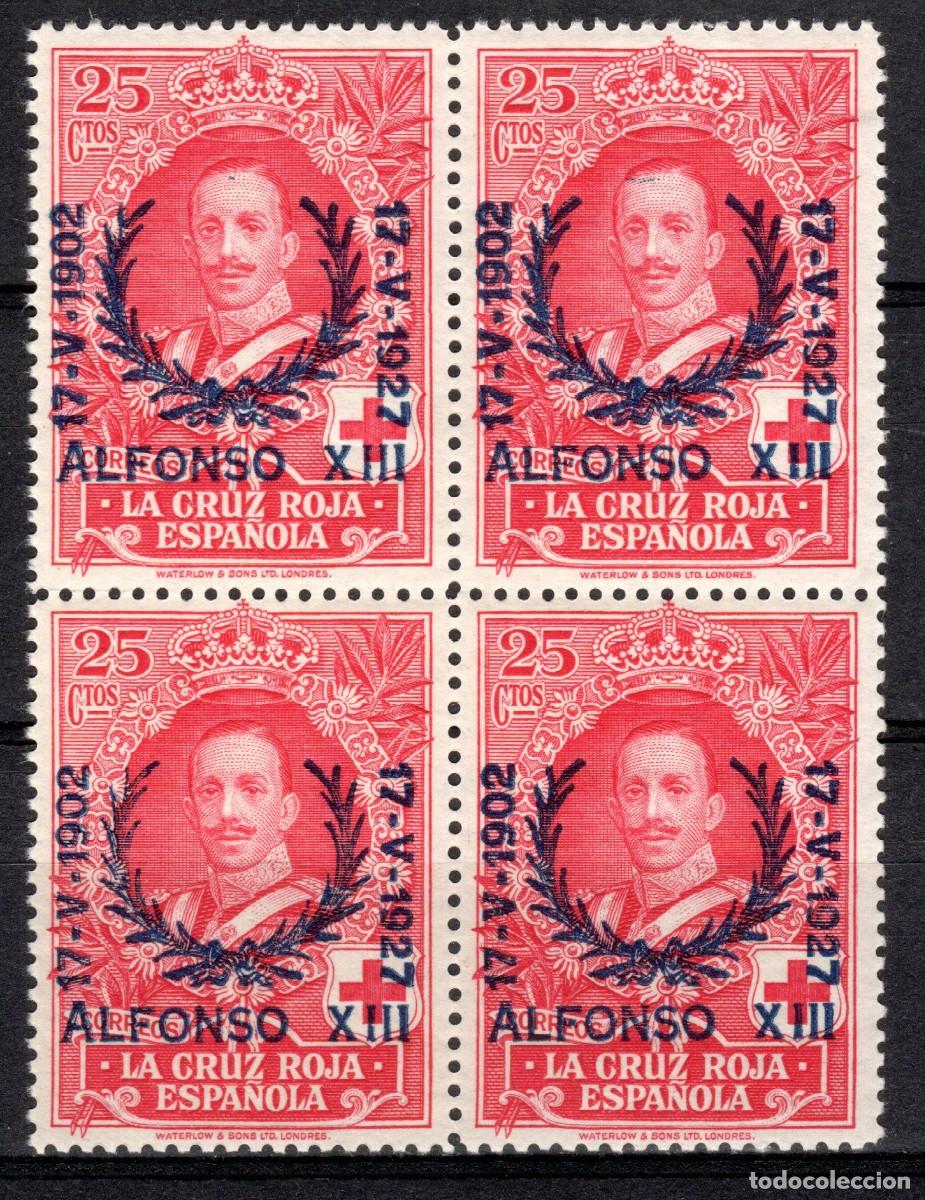 Stamps: EDIFIL 355 ANIVERSARIO JURA DE LA CONSTITUCI&Oacute;N 1927 (BLOQUE DE 4). MNH **