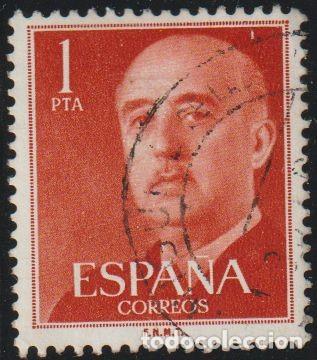 Sellos: Espa&ntilde;a 1955 Edifil 1153 Sello &ordm; General Francisco Franco Bahamonde (1892-1975) Michel 1050a Yv. 864