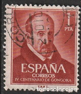 Sellos: Espa&ntilde;a 1961 Edifil 1370 Sello &ordm; IV Centenario del Nacimiento de Luis de Gongora y Argote (Velazquez)