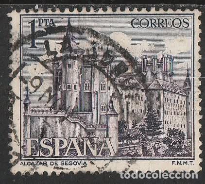 Sellos: Espa&ntilde;a 1964 Edifil 1546 Sello &ordm; Turismo Paisajes y Monumentos Alcazar de Segovia Michel 1436