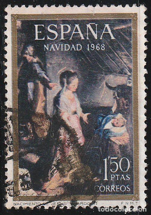 Sellos: Espa&ntilde;a 1968 Edifil 1897 Sello &ordm; Navidad El Nacimiento Fiori da Urbino El Barocci Michel 1791