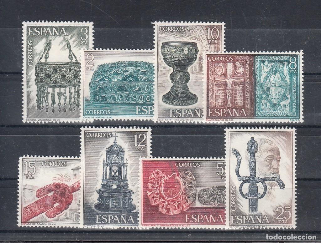 Sellos: ESPA&Ntilde;A 1975 - EXPOSICION MUNDIAL DE FILATELIA ESPA&Ntilde;A'75 - ORFEBRERIA- EDIFIL 2244/2250*-2252-52 ABCD
