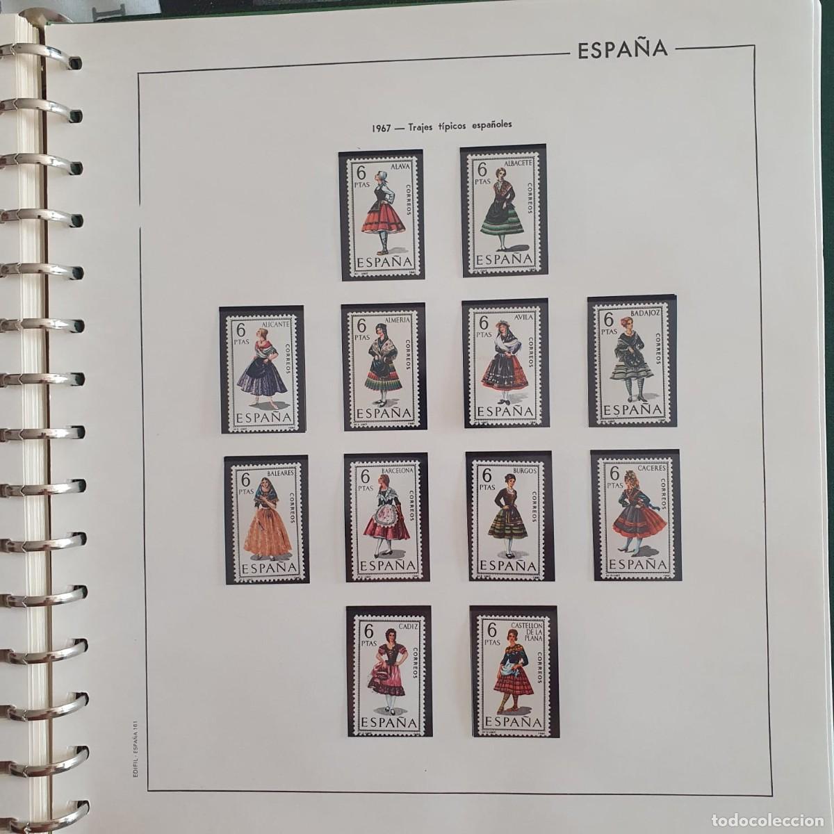 Sellos: A&Ntilde;O COMPLETO 1967 ESPA&Ntilde;A EDIFIL 1767 ** A 1838 ** MONTADOS EN HOJAS EDIFIL