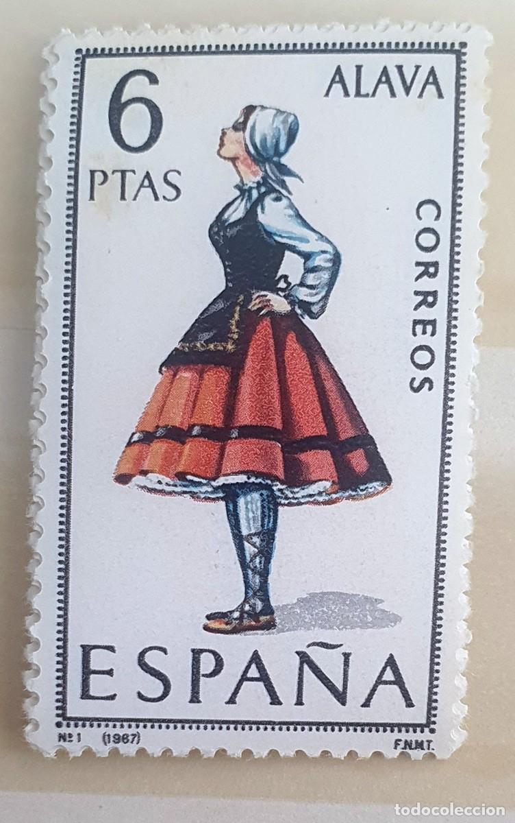 Sellos: SELLOS ESPA&Ntilde;A 1967. TRAJES TIPICOS. ALAVA. EDIFIL 1767, NUEVO.