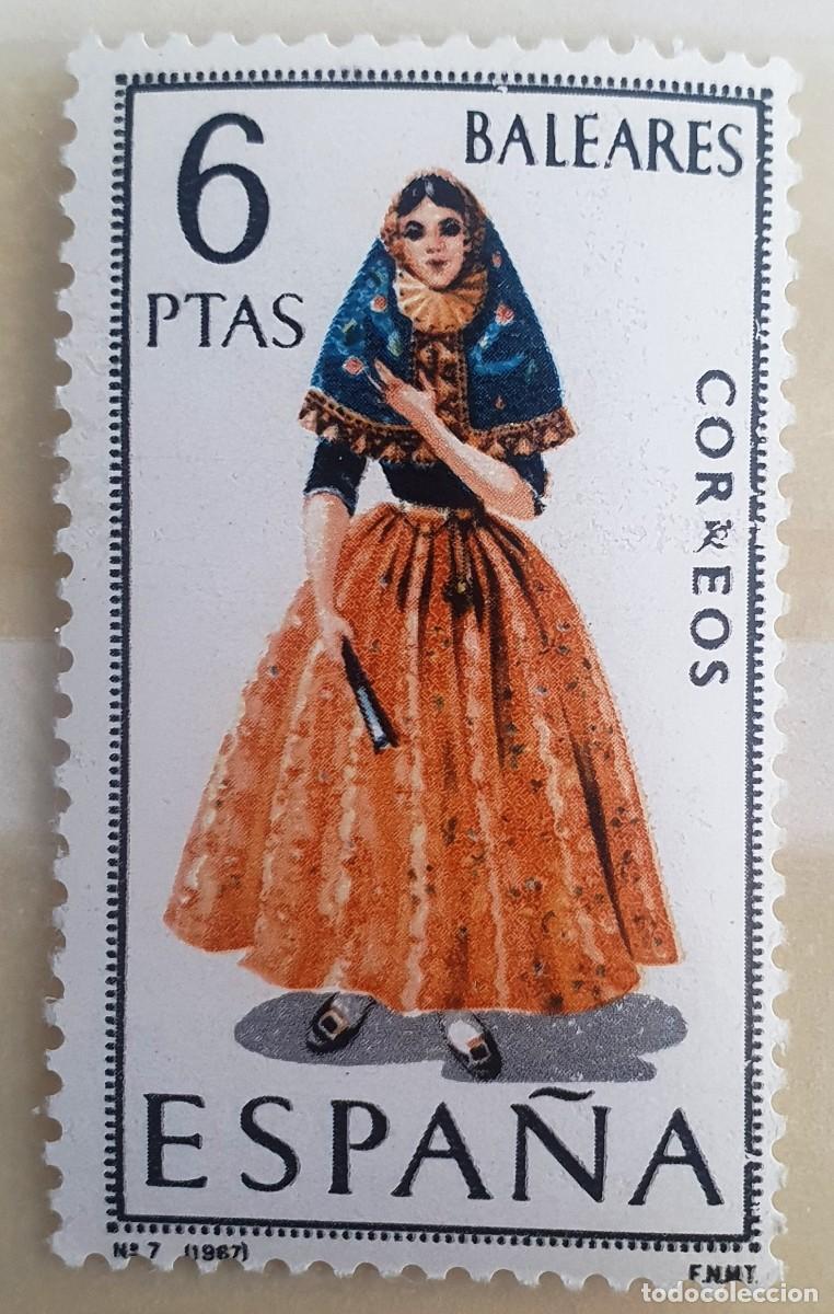 Sellos: SELLOS ESPA&Ntilde;A 1967. TRAJES TIPICOS. BALEARES. EDIFIL 1773. NUEVO.