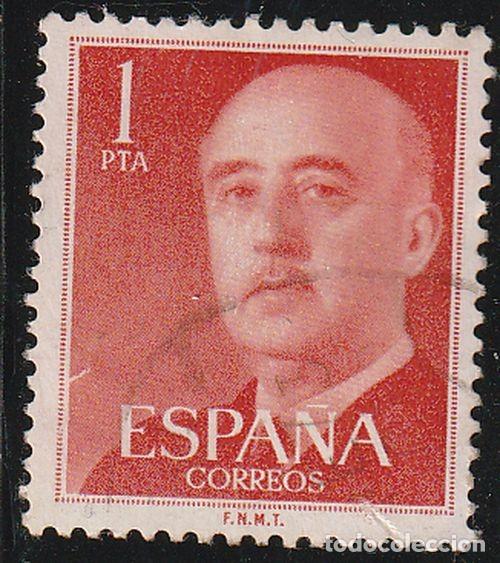 Sellos: Espa&ntilde;a 1955 Edifil 1153 Sello &ordm; General Francisco Franco Bahamonde (1892-1975) Michel 1050a Yv. 864