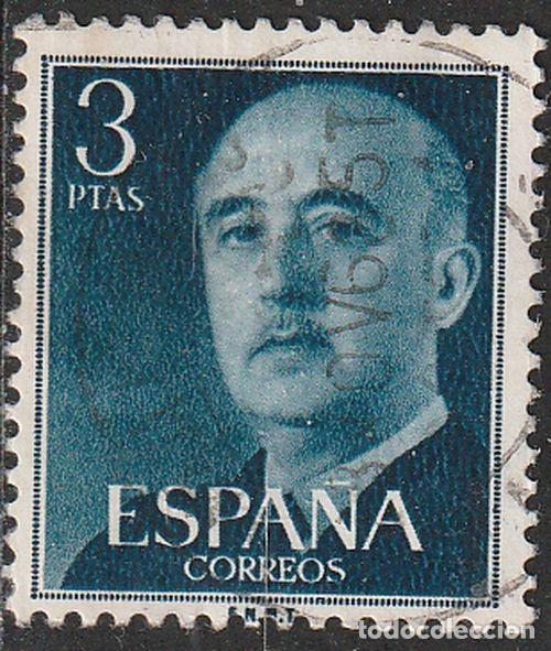 Sellos: Espa&ntilde;a 1955 Edifil 1159 Sello &ordm; General Francisco Franco Bahamonde (1892-1975) Michel 1052 Yvert 866