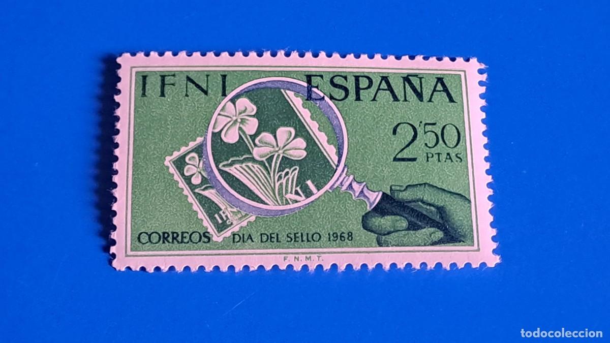 Sellos: SELLO IFNI DIA DEL SELLO 1968- 2,50 PTAS - NUEVO SIN CHARNELA