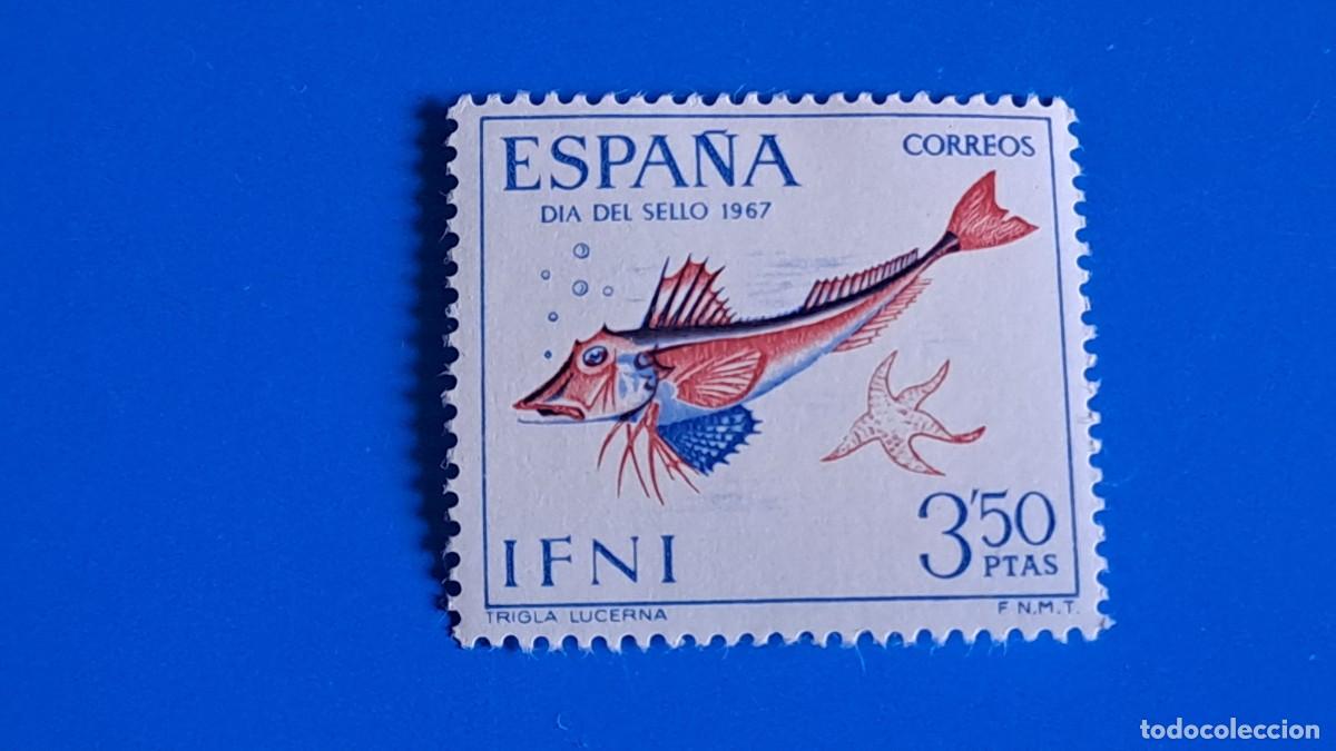 Sellos: SELLO IFNI DIA DEL SELLO 1967 - 3,50 PTAS - NUEVO SIN CHARNELA