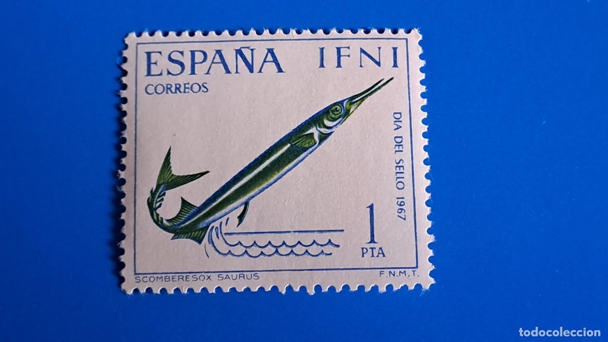 Sellos: SELLO IFNI DIA DEL SELLO 1967 - 1 PTAS - NUEVO SIN CHARNELA