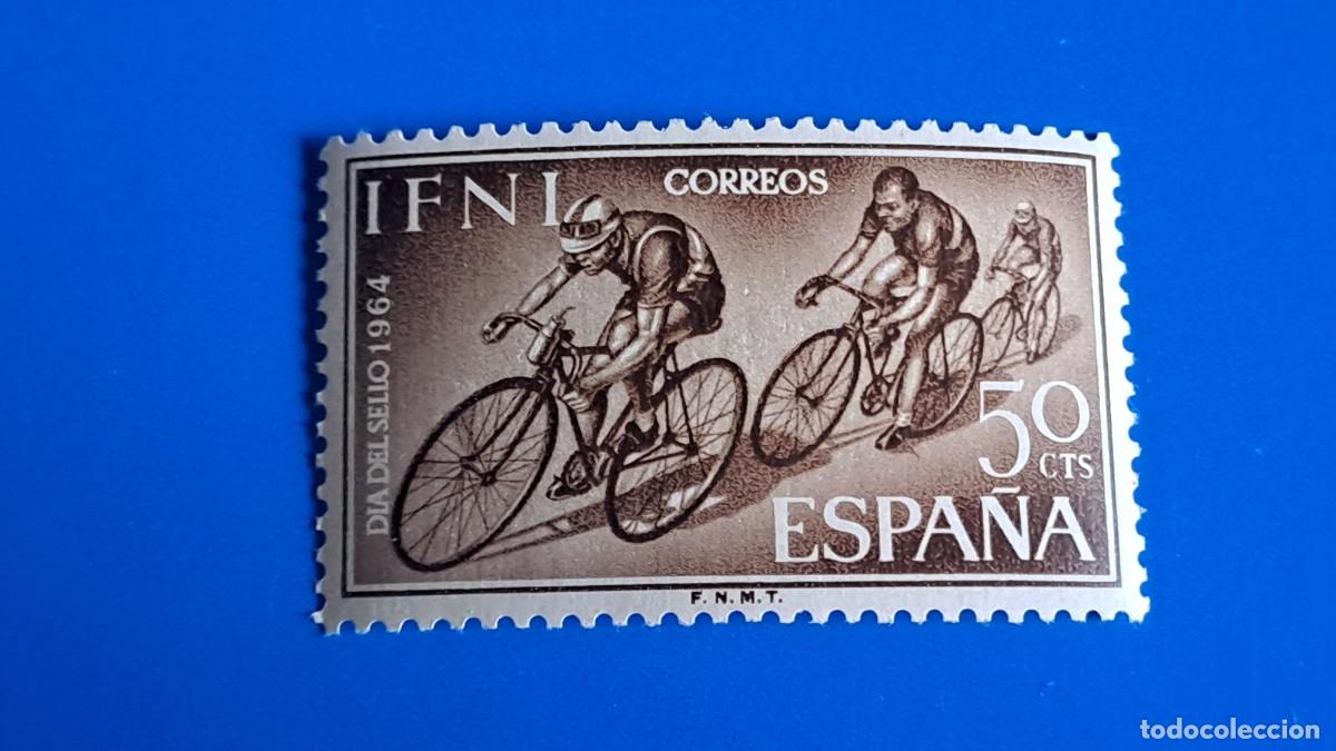Sellos: SELLO IFNI DIA DEL SELLO 1964 - 50 CTMS - NUEVO SIN CHARNELA