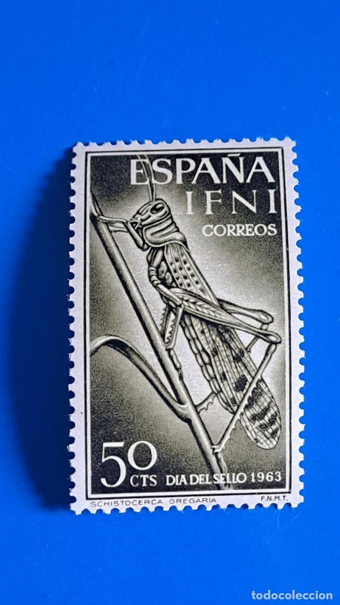Sellos: SELLO IFNI DIA DEL SELLO 1963 - 50 CTMS - NUEVO SIN CHARNELA