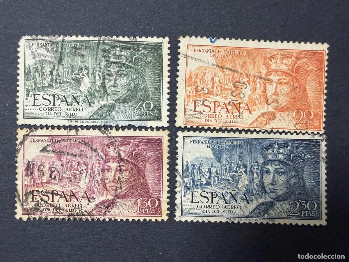 Sellos: ESPA&Ntilde;A, 1952. EDIFIL 1111/15 EXCEPTO 1114. REY FERNANDO EL CAT&Oacute;LICO. USADOS