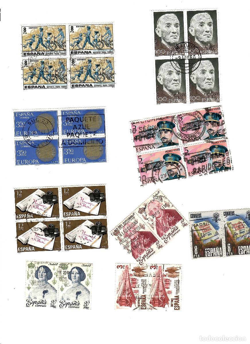Sellos: CURIOSA COLECCION DE USADOS EN PAREJAS Y BLOQUES - Foto 2