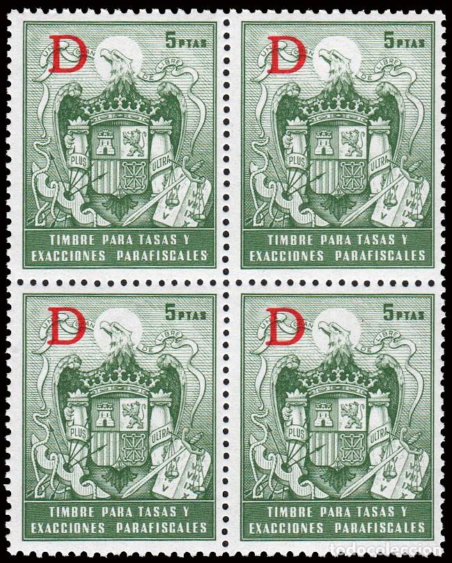 Sellos: Espa&ntilde;a - Fiscales - Timbres pata Tasas y Exacciones Parafiscales - Alemany ** 23 Bl. 4 - 1960