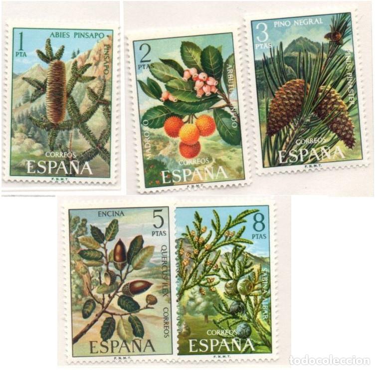 Sellos: SERIE SELLOS ESPA&Ntilde;A A&Ntilde;O 1972 FLORA NUEVOS EDIFIL 2085-89 COMPLETA