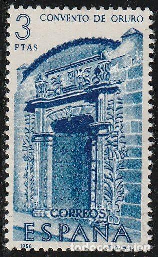 Sellos: Espa&ntilde;a 1966 Edifil 1755 Sello &ordm; VII Forjadores Am&eacute;rica Convento de Ouro Bolivia) Michel 1650