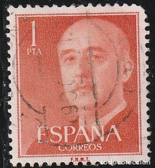 Sellos: Espa&ntilde;a 1955 Edifil 1153 Sello &ordm; General Francisco Franco Bahamonde (1892-1975) Michel 1050a Yv. 864