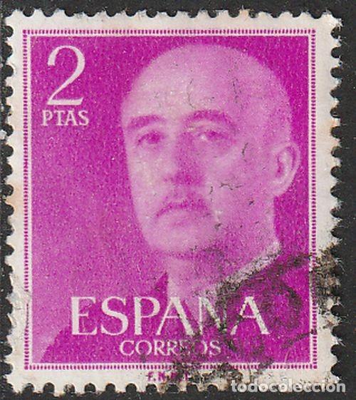 Sellos: Espa&ntilde;a 1955 Edifil 1158 Sello &ordm; General Francisco Franco Bahamonde (1892-1975) Michel 1082 Yvert 865