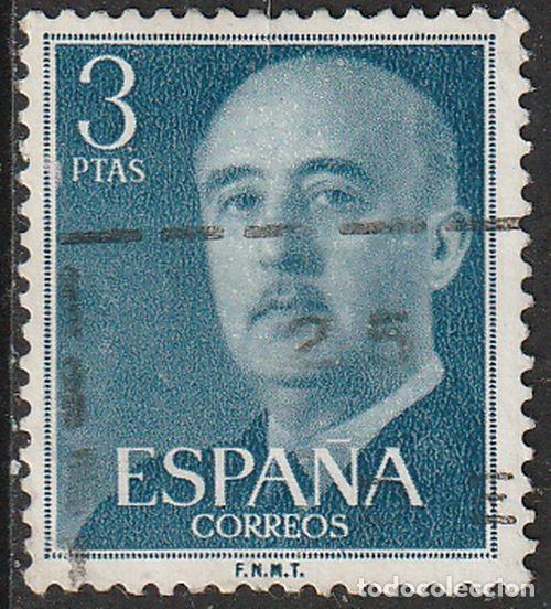 Sellos: Espa&ntilde;a 1955 Edifil 1159 Sello &ordm; General Francisco Franco Bahamonde (1892-1975) Michel 1052 Yvert 866