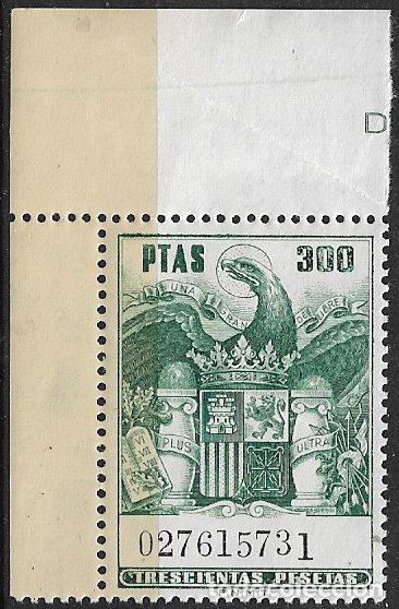 Sellos: FISCALES, 1972 P&Oacute;LIZAS, n&ordm; 719 * * LUJO