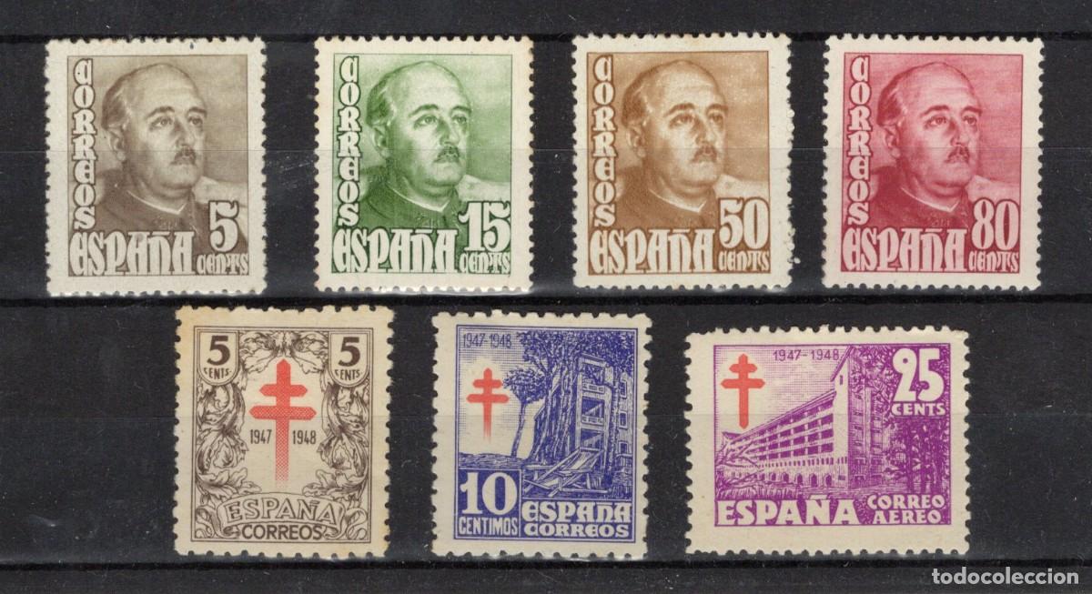 Sellos: PC776 Sellos Espa&ntilde;a A&ntilde;o 1948/54 Edifil 1017/1023*-** sellos originales en NUEVO v.c. 10.10 &euro;