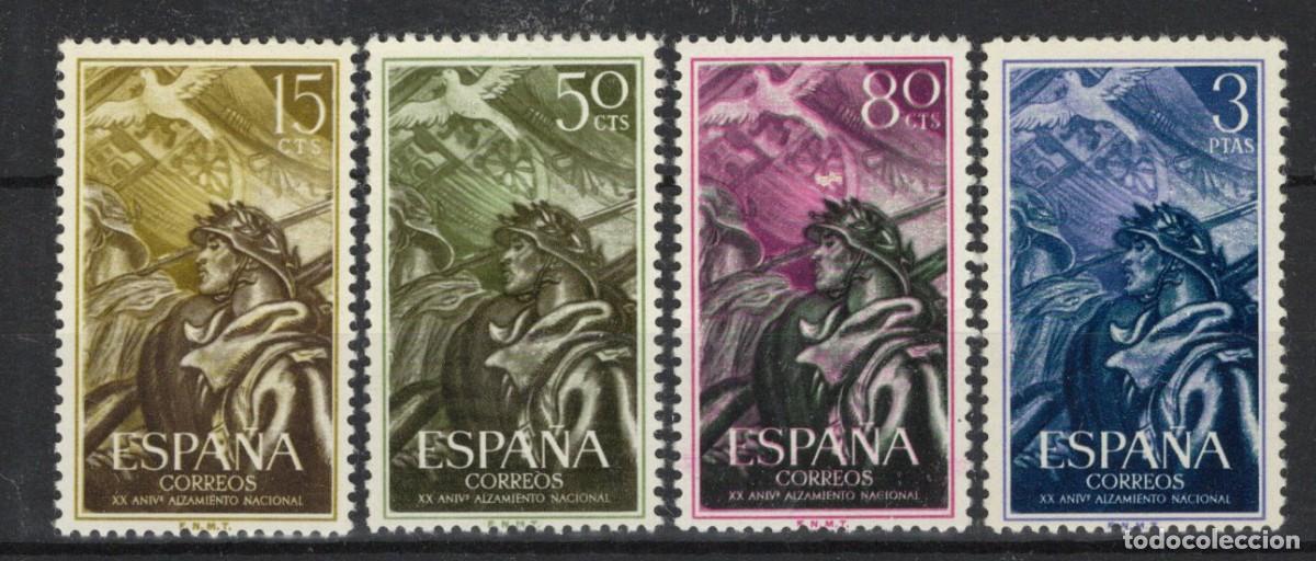 Sellos: PC794 Sellos Espa&ntilde;a A&ntilde;o 1956 Edifil 1187/1190** sellos originales en NUEVO