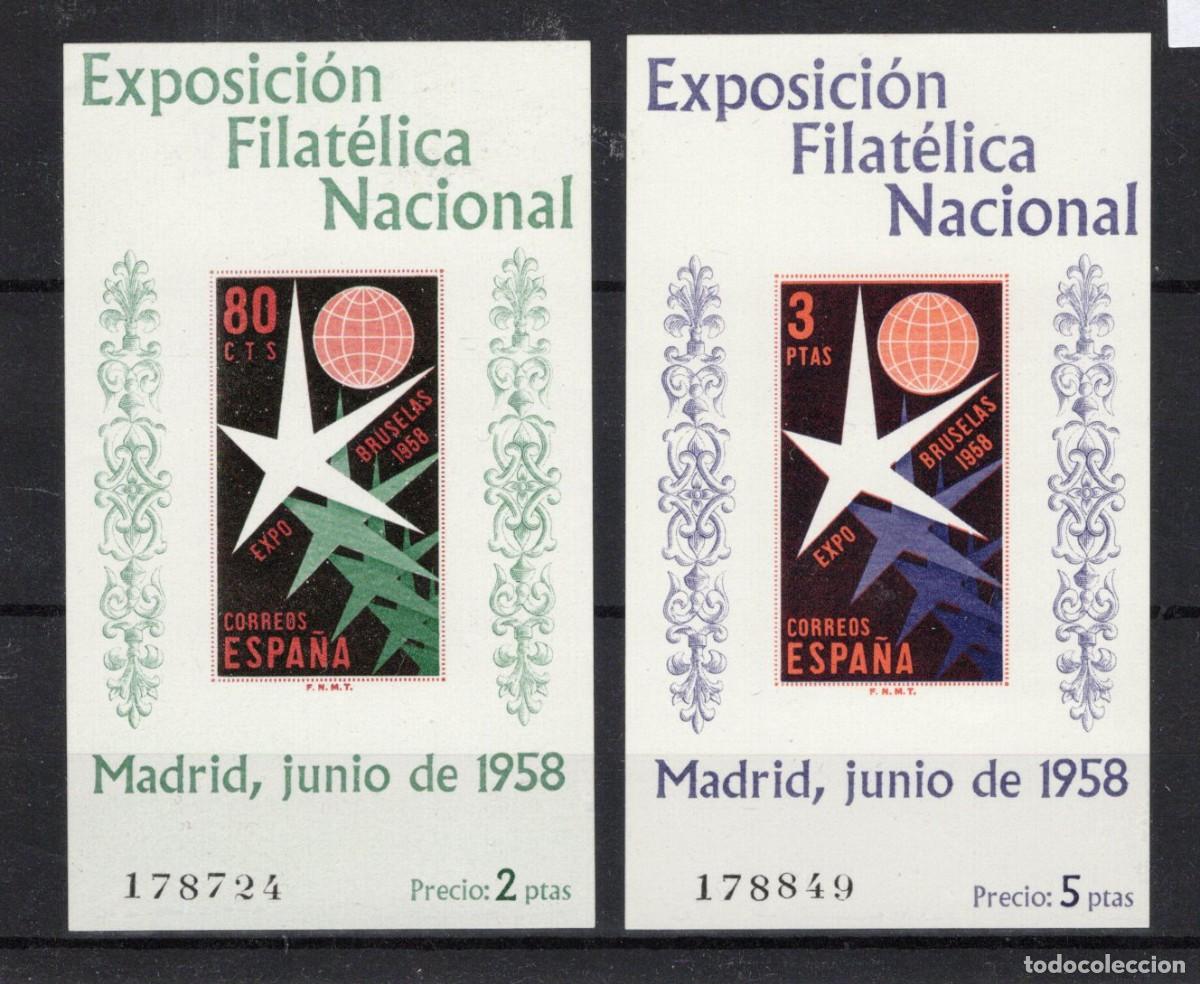Sellos: PC798 Sellos Espa&ntilde;a A&ntilde;o 1958 Edifil 1222/1223* sellos originales en NUEVO