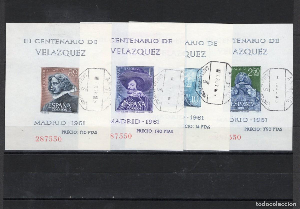Sellos: PC800 Sellos Espa&ntilde;a A&ntilde;o 1961 Edifil 1344/1347&ordm; en usado