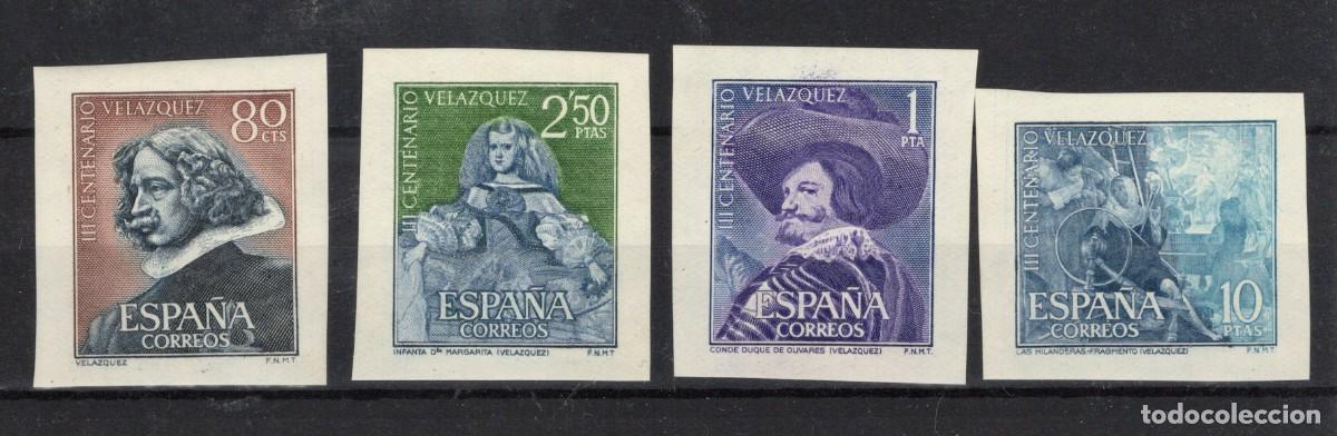 Sellos: PC801 Sellos Espa&ntilde;a A&ntilde;o 1961 Edifil sellos hoja 1344/1347*