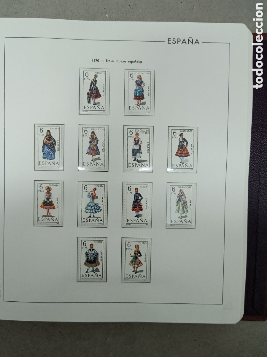 Sellos: A&Ntilde;O COMPLETO 1970 - SELLOS ESPA&Ntilde;A EN 6 HOJAS EDIFIL Y FILOESTUCHES MNH **
