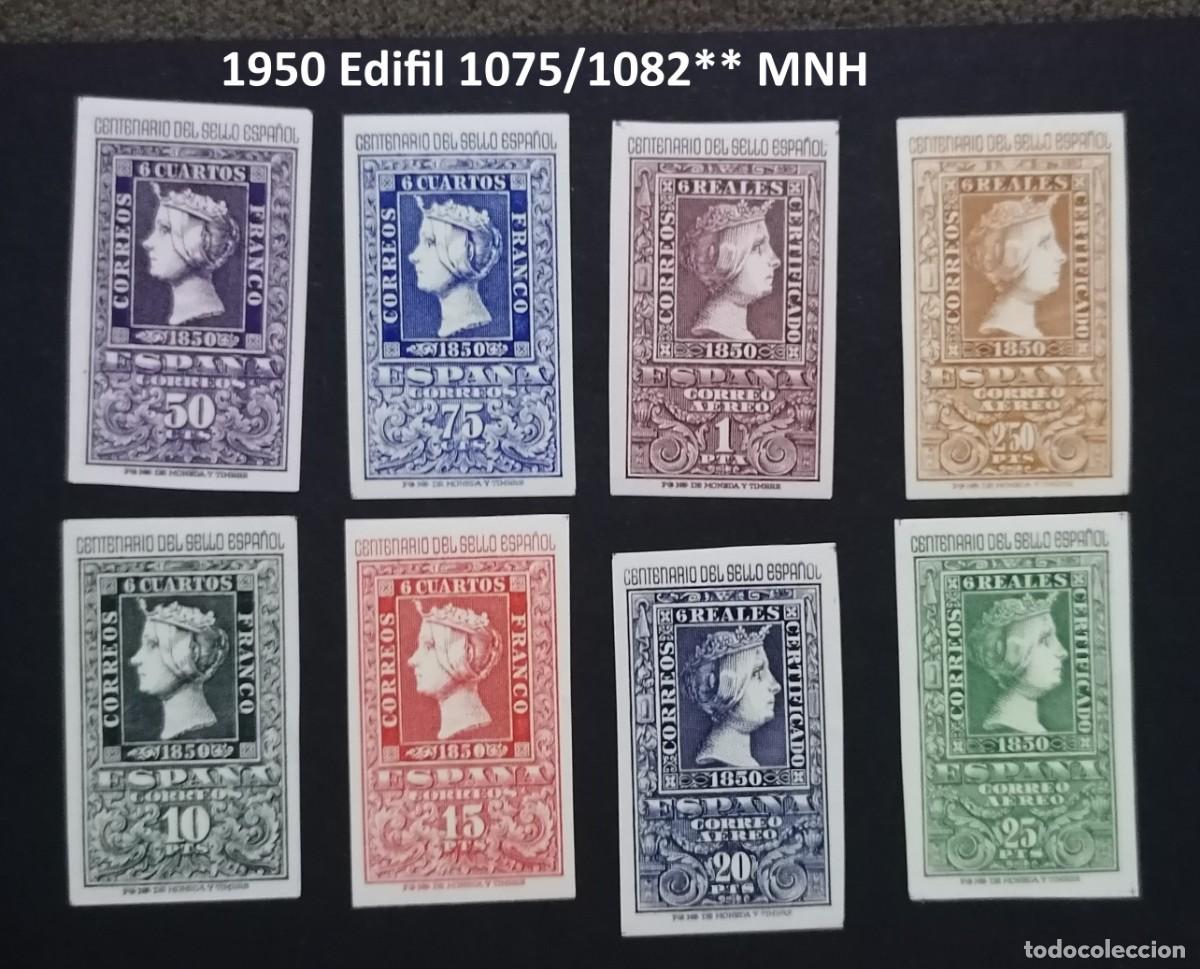 Sellos: Sellos Espa&ntilde;a a&ntilde;o 1950 Edifil 1075/1082** MNH