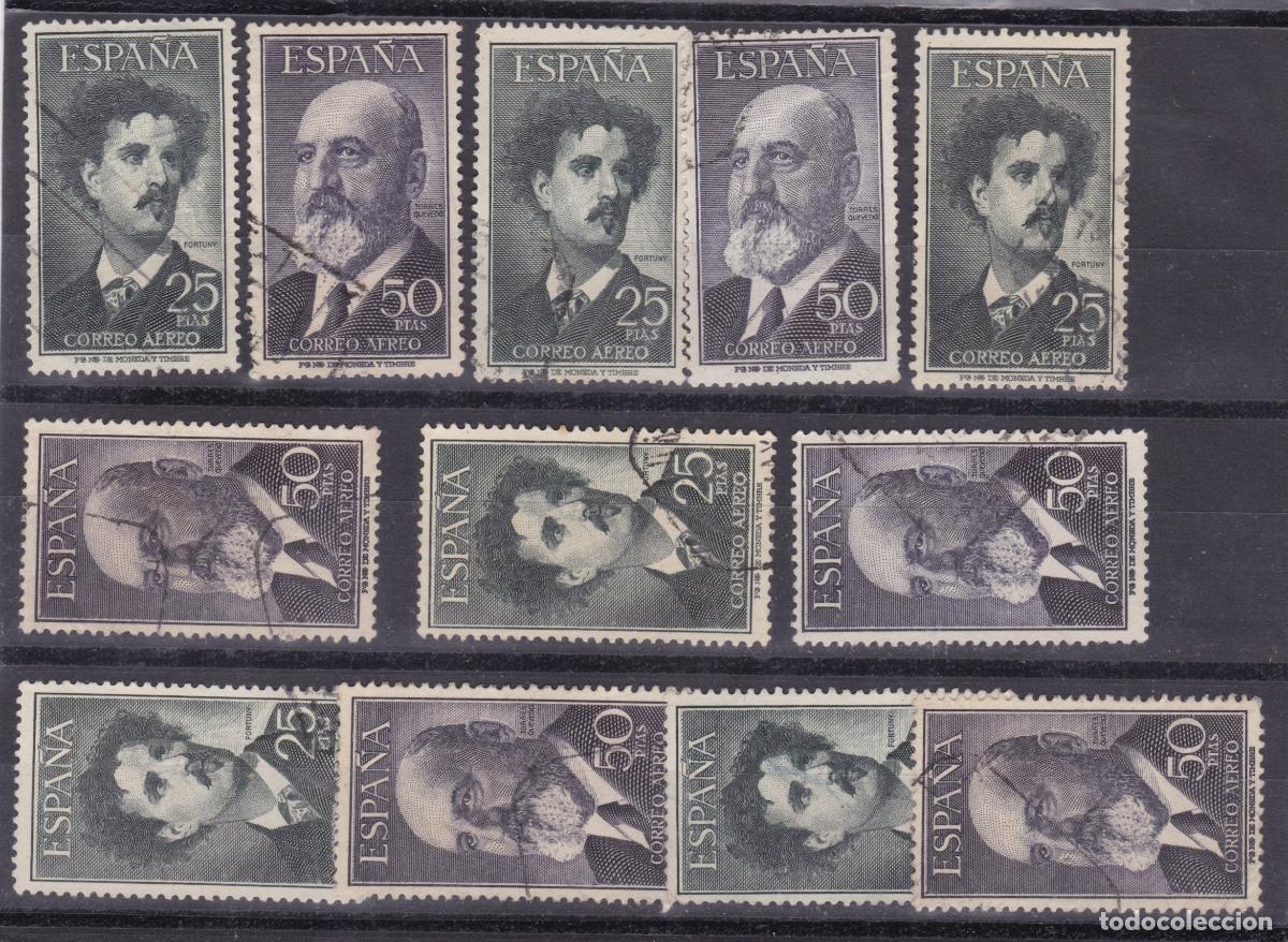 Sellos: FC4-19- FORTUNY / TORRES QUEVEDO x 6 Series Usadas . LUJO