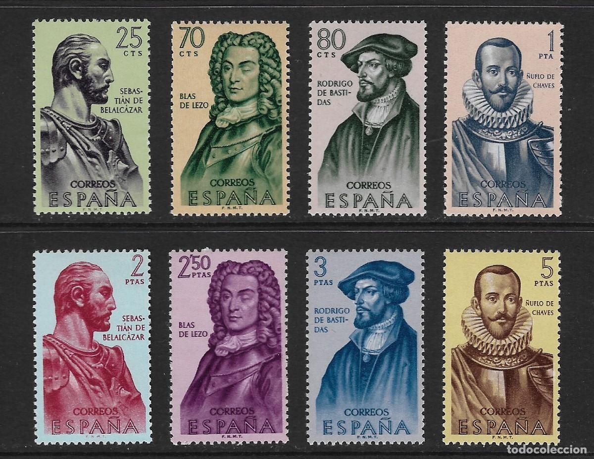Sellos: ESPA&Ntilde;A. Edifil ns&ordm; 1374/81 nuevos y 3 sellos defectuosos
