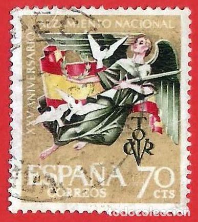 Sellos: Espa&ntilde;a. Spain. 1961. Edifil # 1353. XXV A&ntilde;os Alzamiento Nacional. Alegoria de la Paz