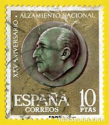 Sellos: Espa&ntilde;a. Spain. 1961. Edifil # 1364. XXV A&ntilde;os Alzamiento Nacional. General Francisco Franco